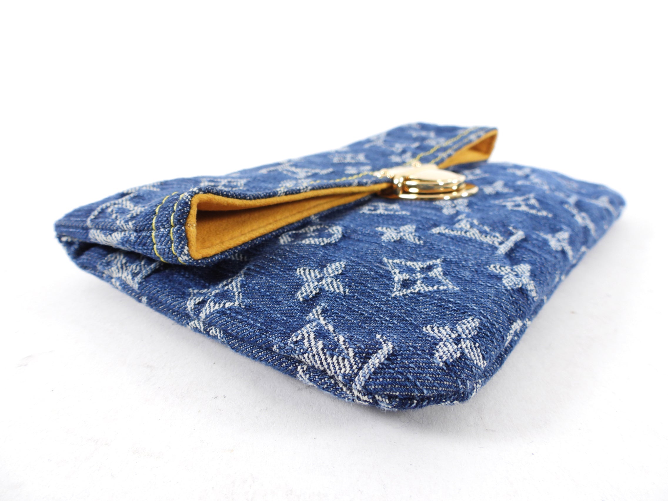 Louis Vuitton Vintage Monogram Denim Pochette Clutch