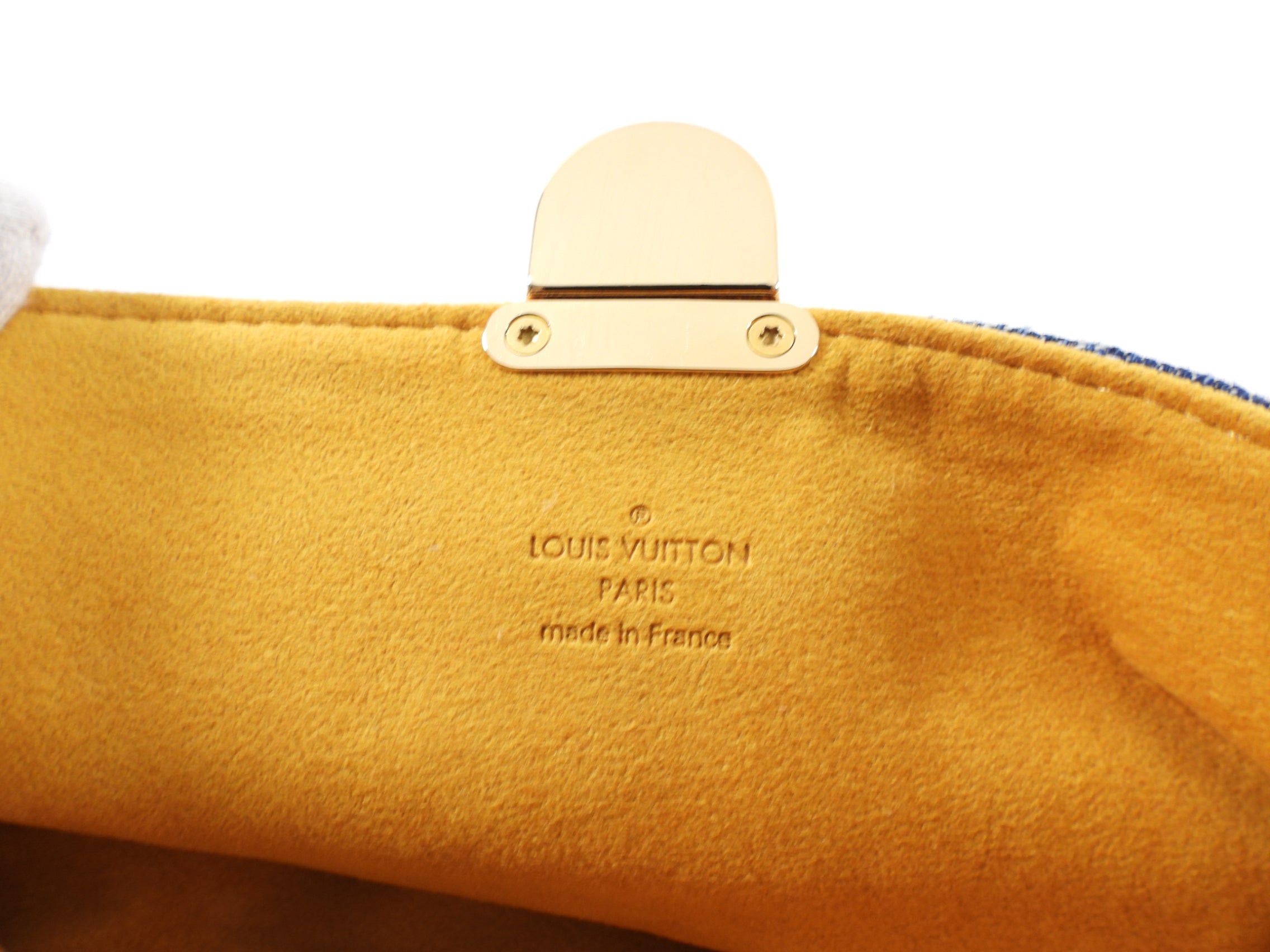 Louis Vuitton Vintage Monogram Denim Pochette Clutch