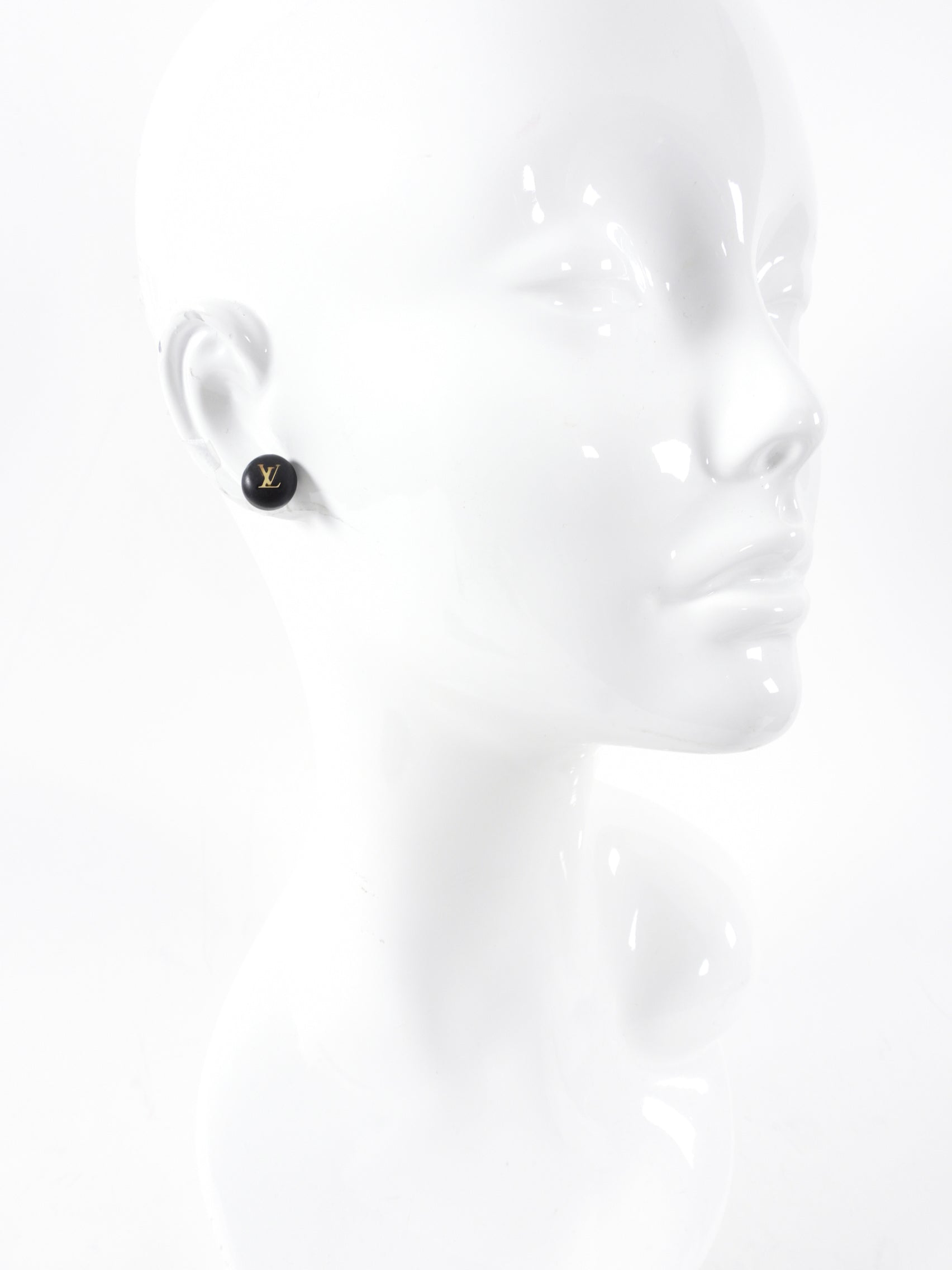 Louis Vuitton Trio of Logo Wood Stud Earrings