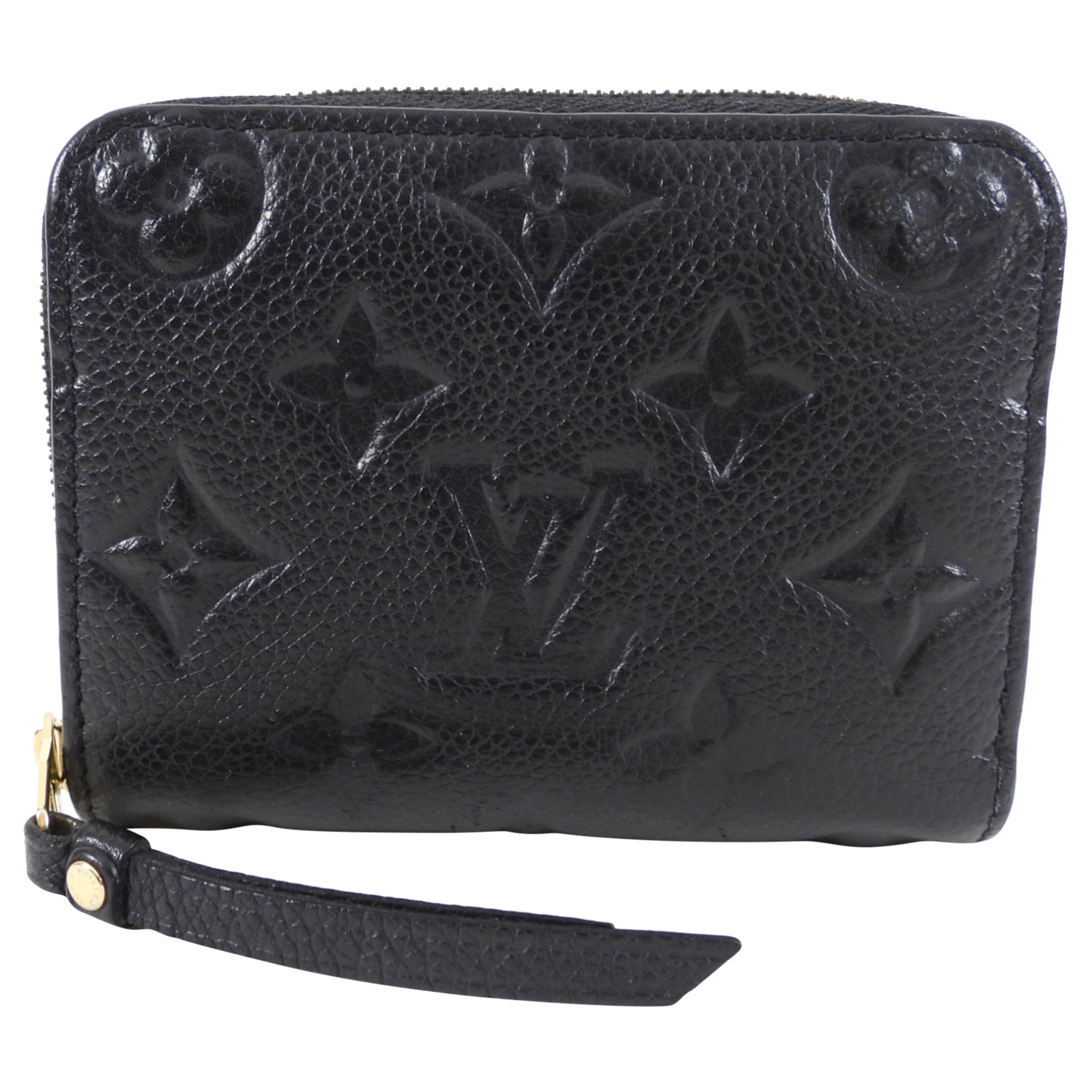 Louis Vuitton Black Empreinte Leather Small Zip Wallet