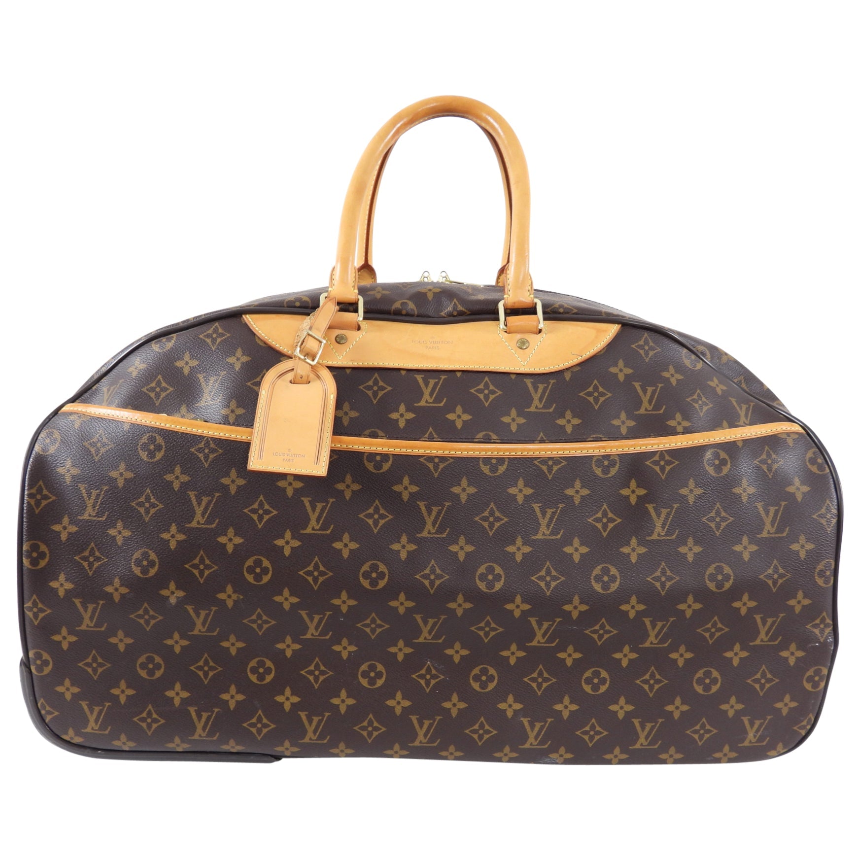 Louis Vuitton Eole 60 Monogram Rolling Luggage Travel Duffle Bag
