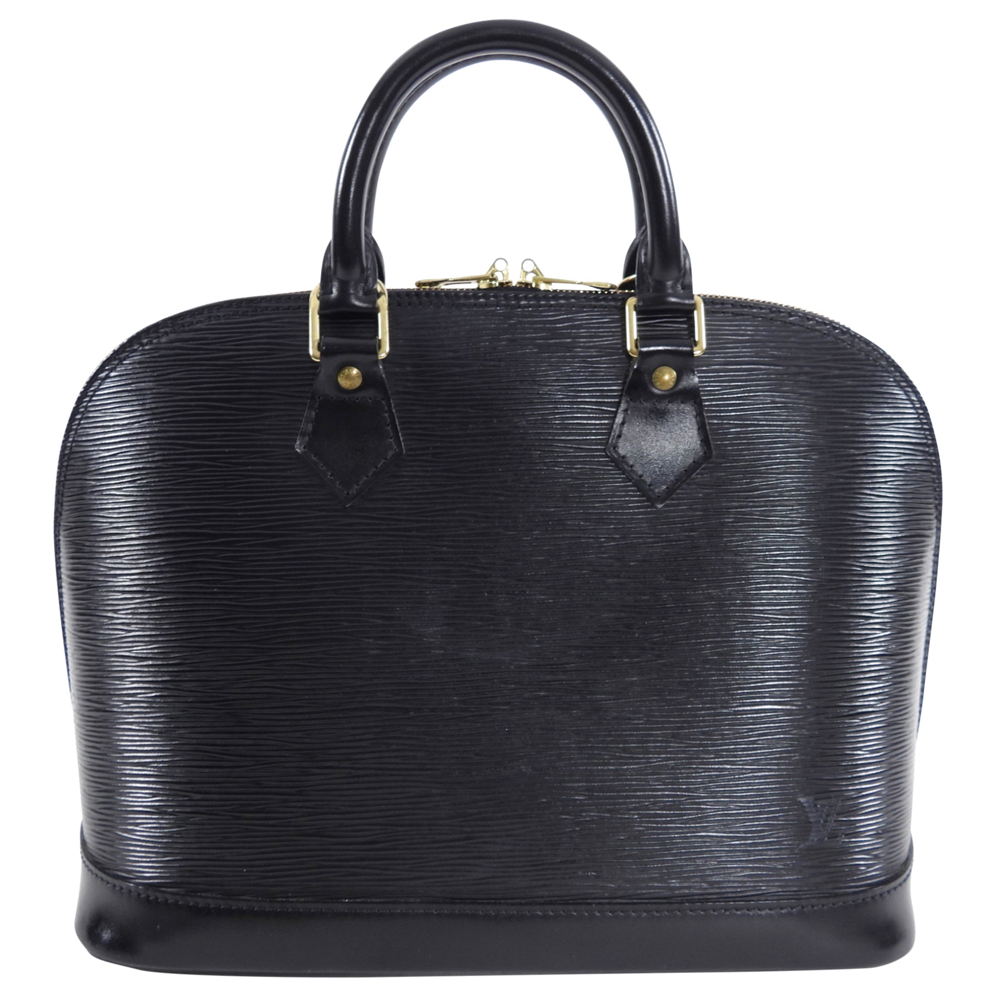 Louis Vuitton Vintage Black Epi Alma PM Bag