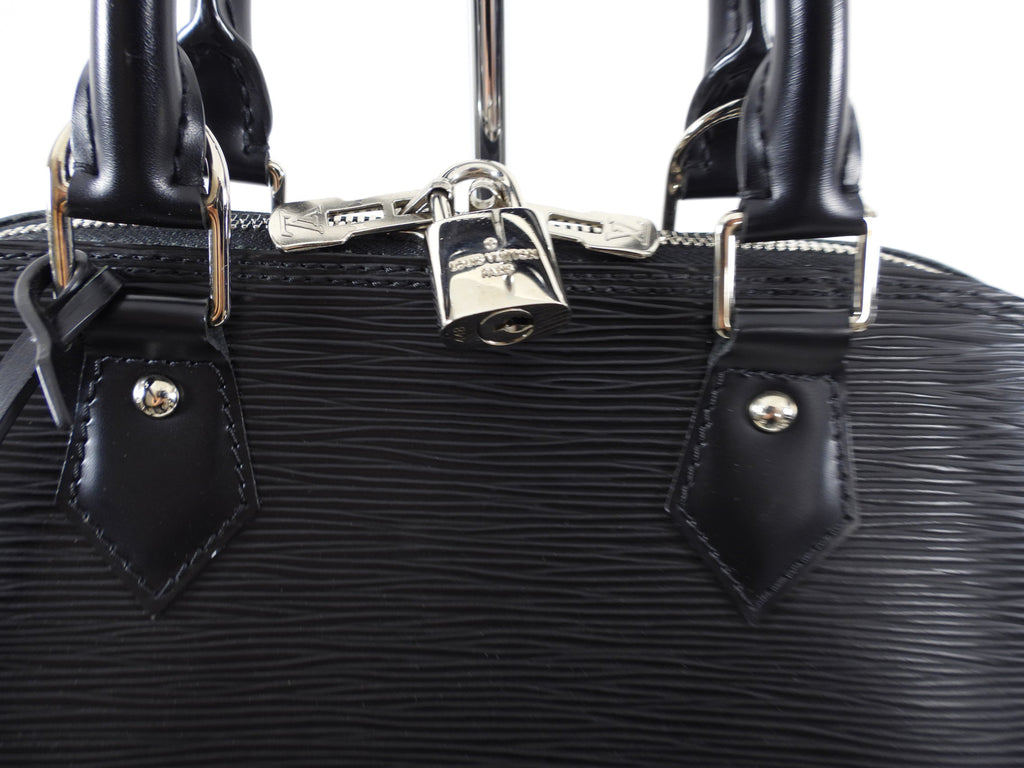 Louis Vuitton Epi Alma PM in Black and SHW