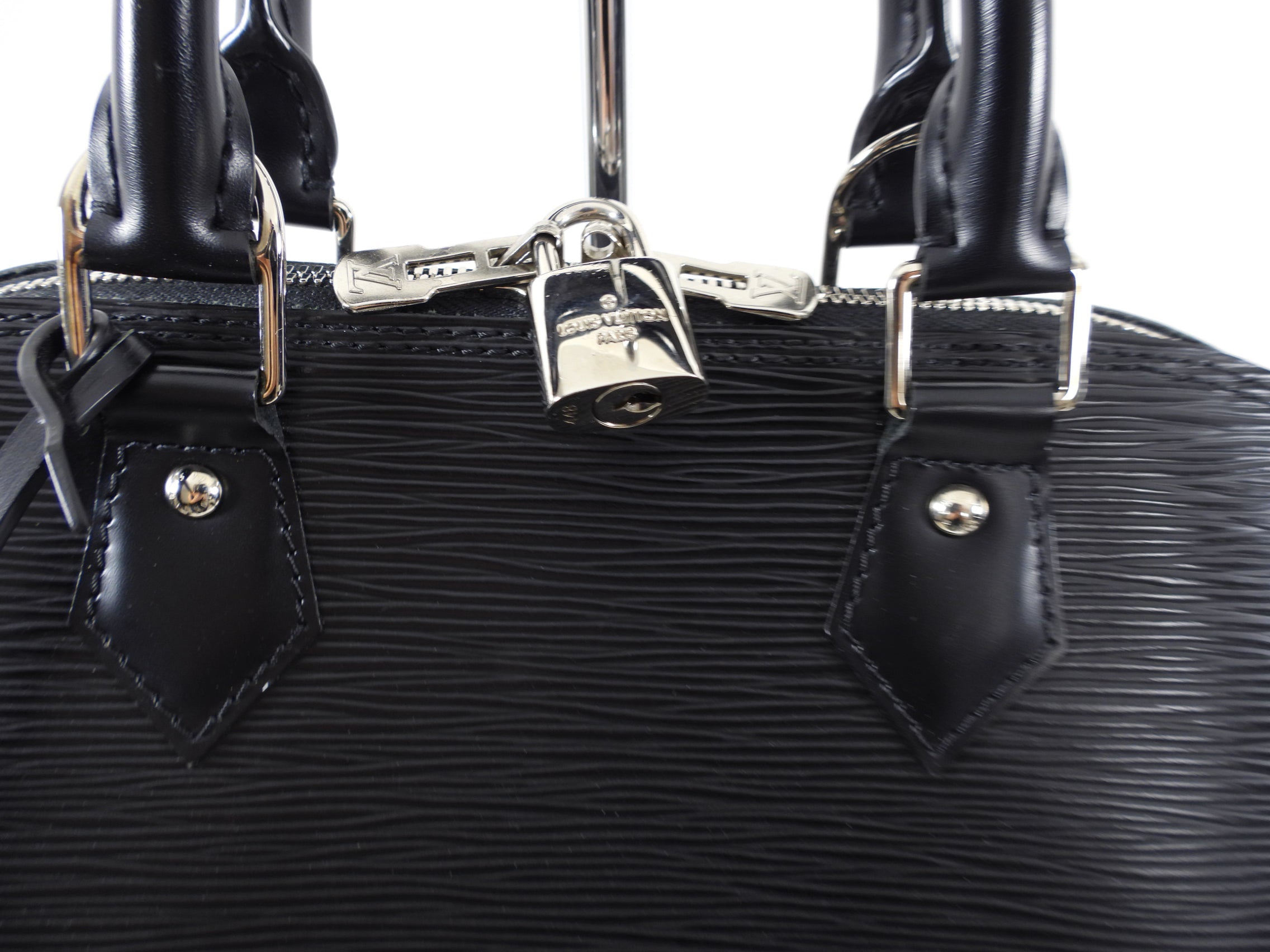 Louis Vuitton Epi Alma PM in Black and SHW