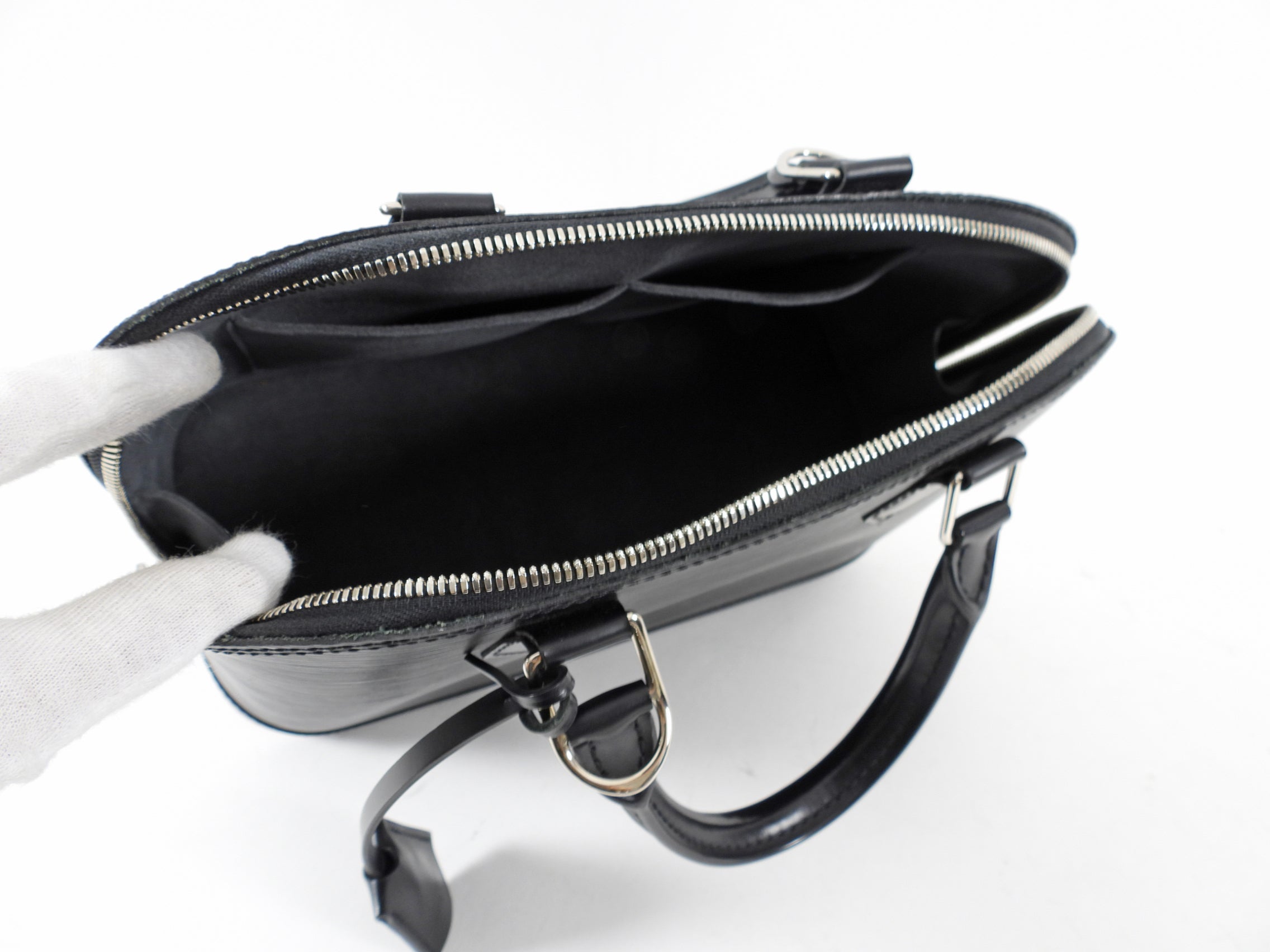 Louis Vuitton Epi Alma PM in Black and SHW