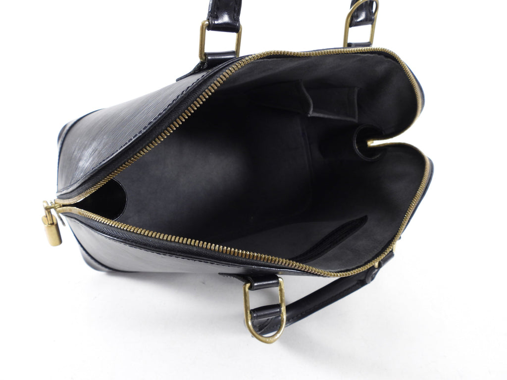 Louis Vuitton Black Epi Alma PM Domed Bag