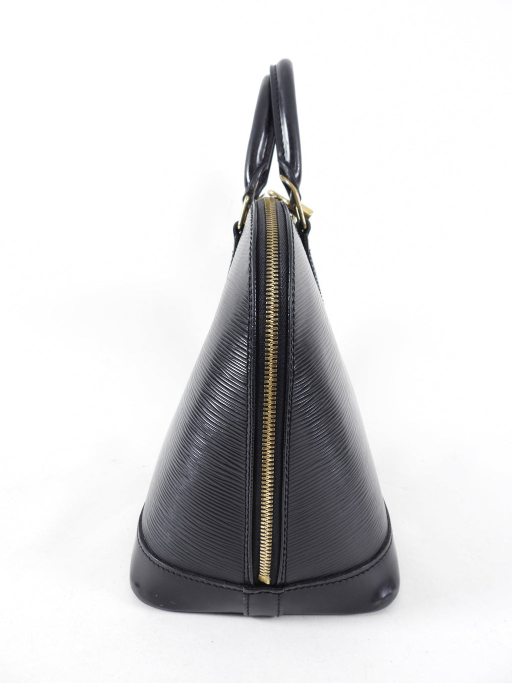 Louis Vuitton Black Epi Alma PM Domed Bag