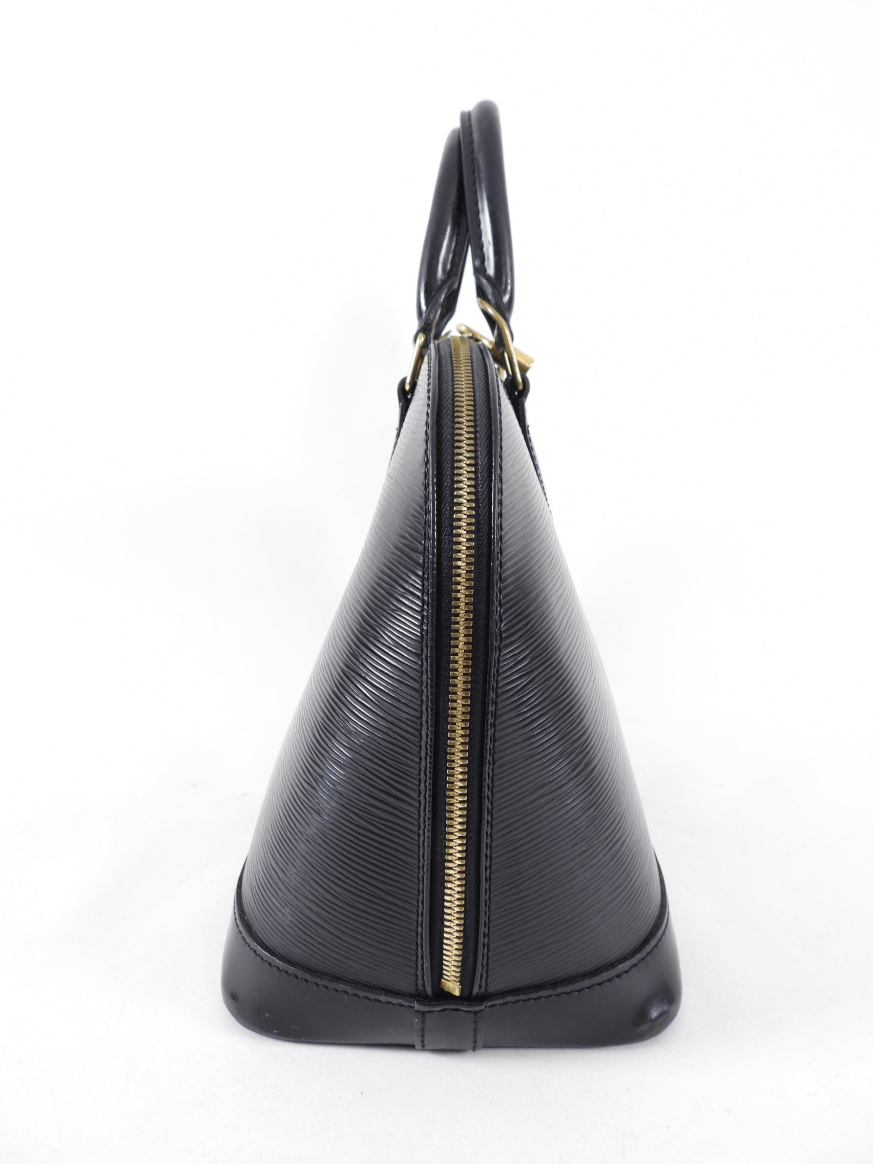 Louis Vuitton Black Epi Alma PM Domed Bag
