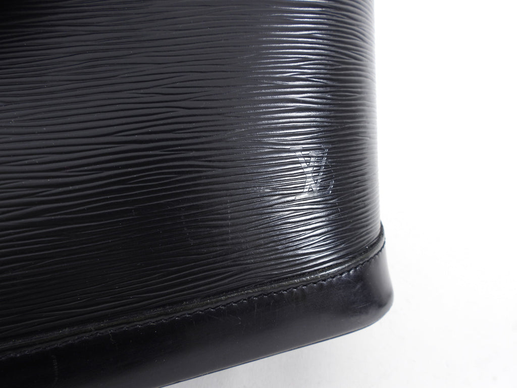 Louis Vuitton Black Epi Alma PM Domed Bag