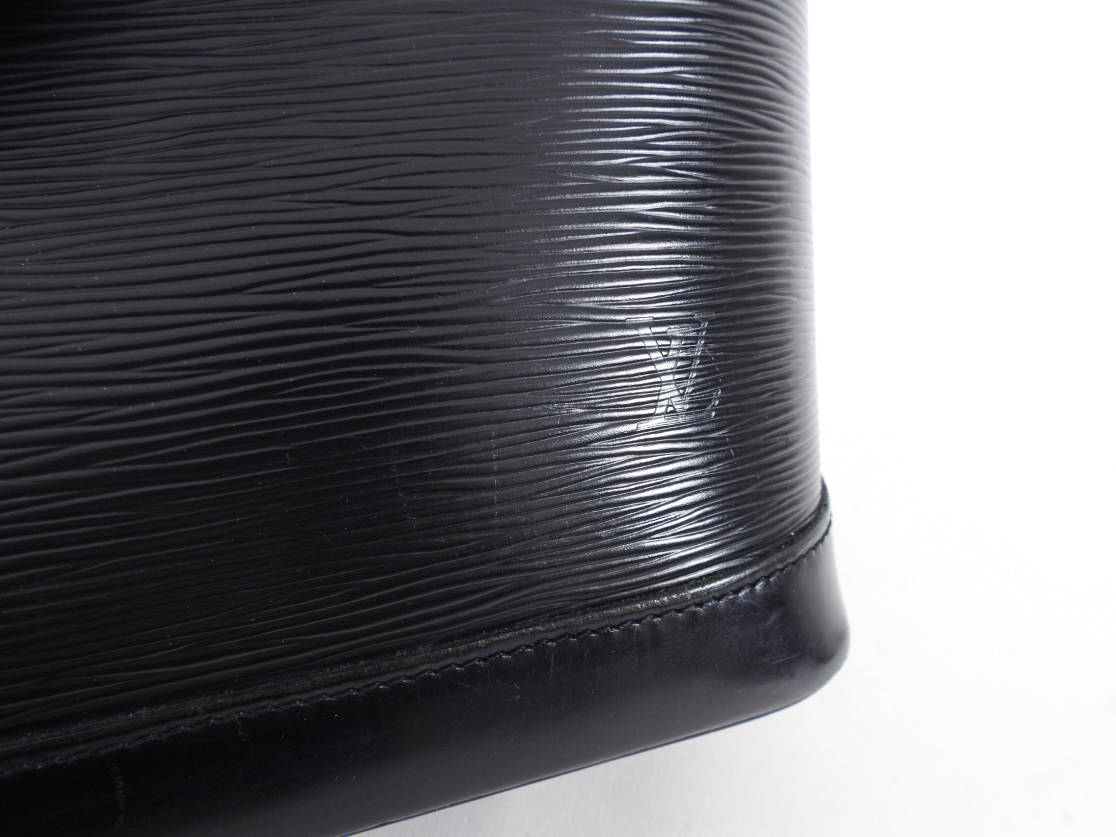Louis Vuitton Black Epi Alma PM Domed Bag