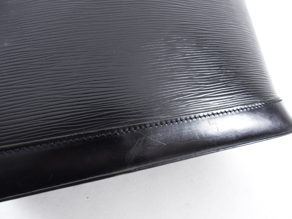 Louis Vuitton Black Epi Alma PM Domed Bag