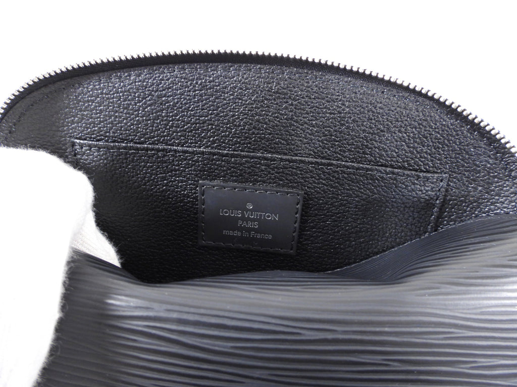 Louis Vuitton Black Epi Small Cosmetic Pouch Bag