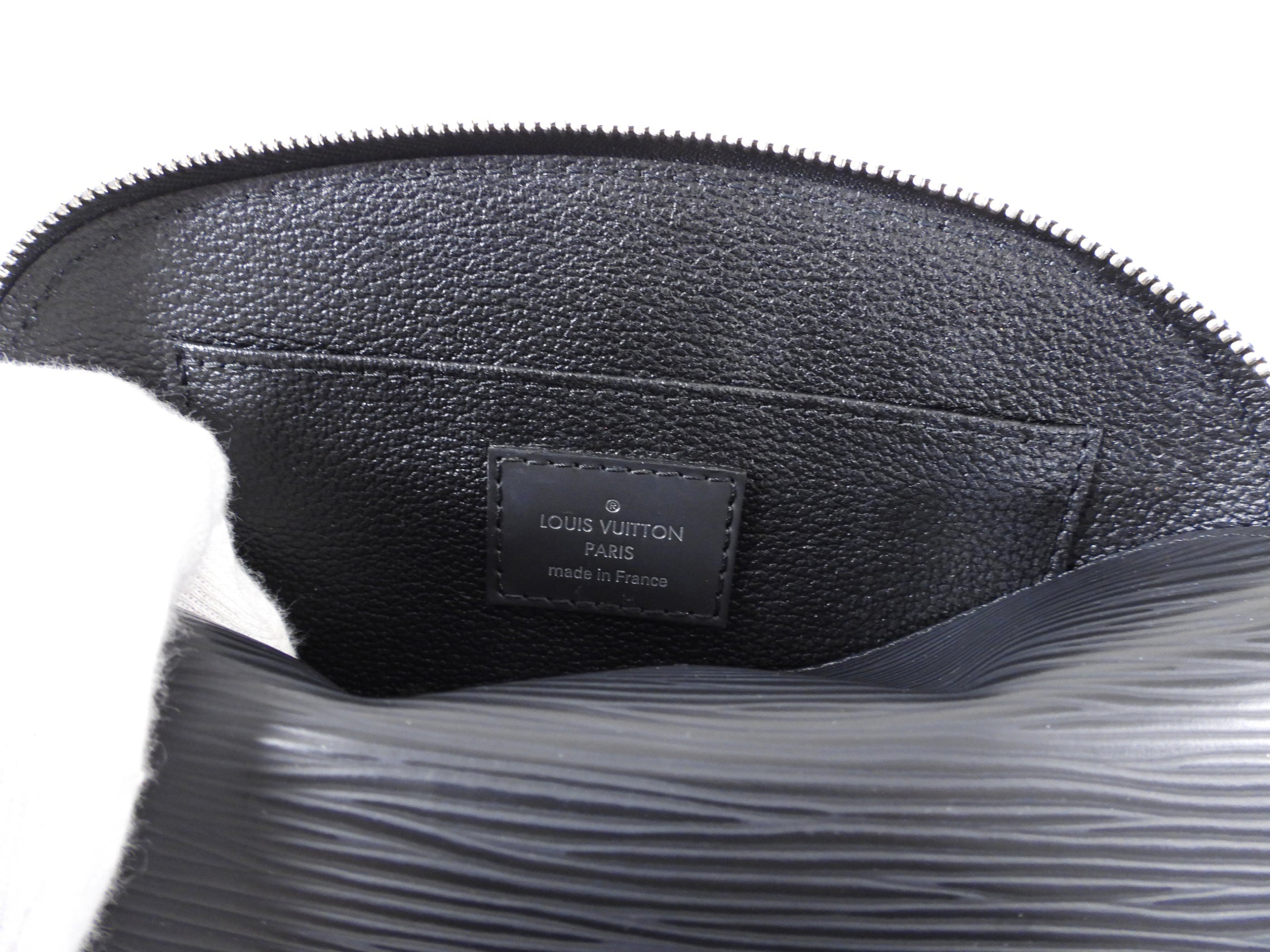 Louis Vuitton Black Epi Small Cosmetic Pouch Bag