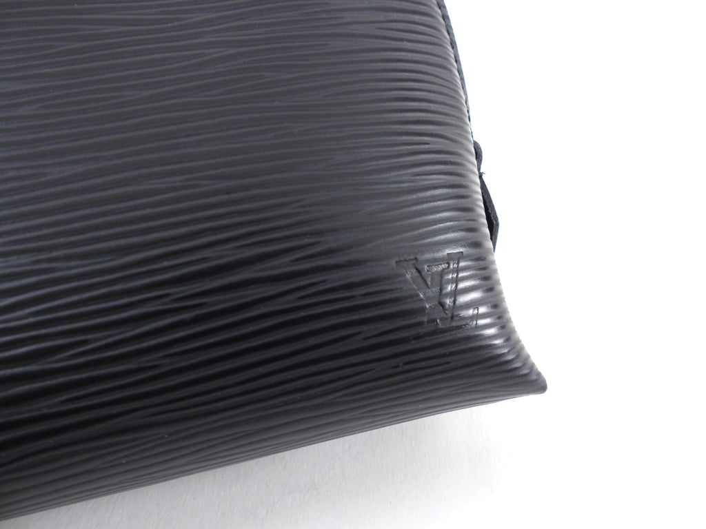 Louis Vuitton Black Epi Small Cosmetic Pouch Bag