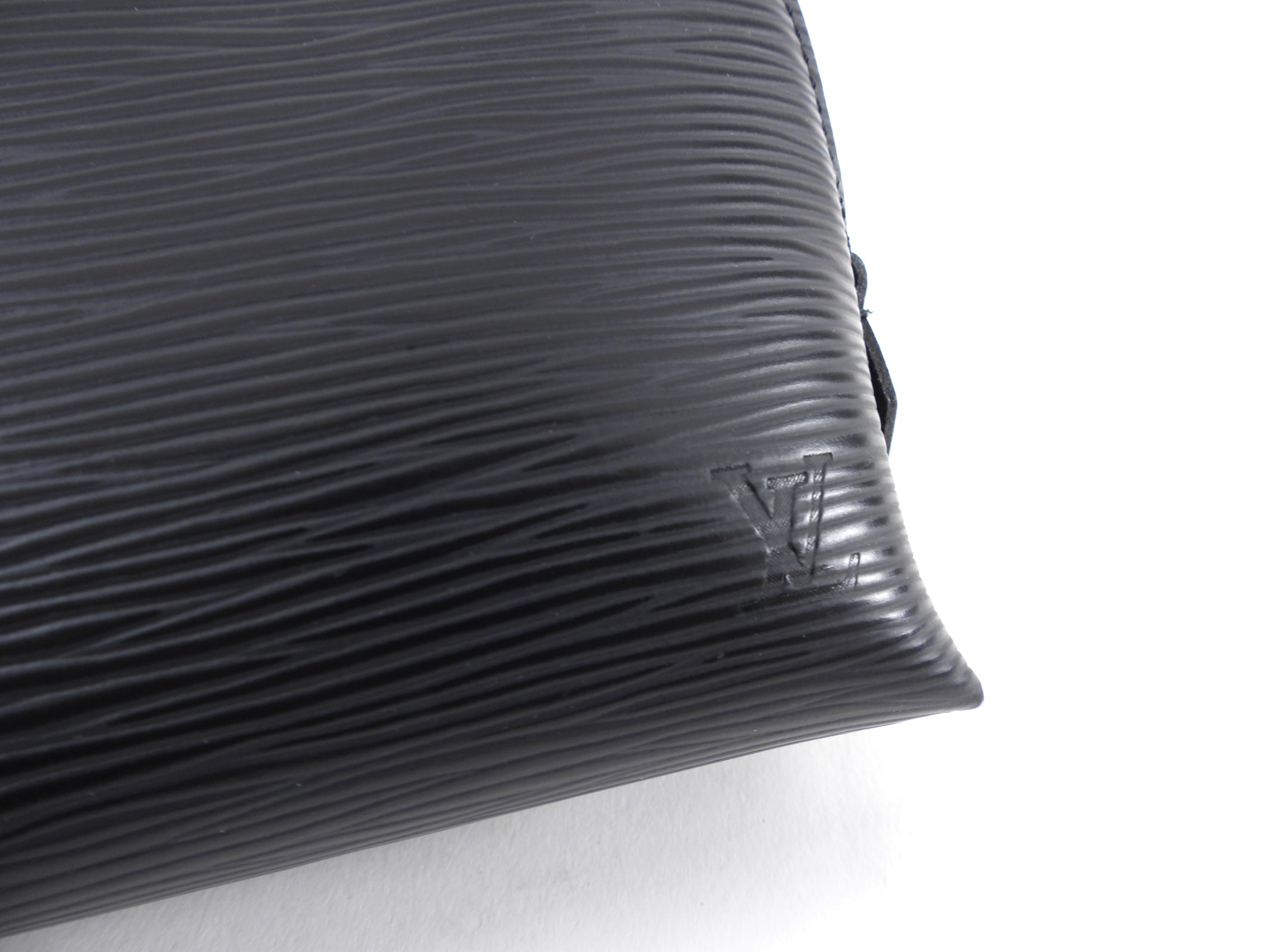 Louis Vuitton Black Epi Small Cosmetic Pouch Bag