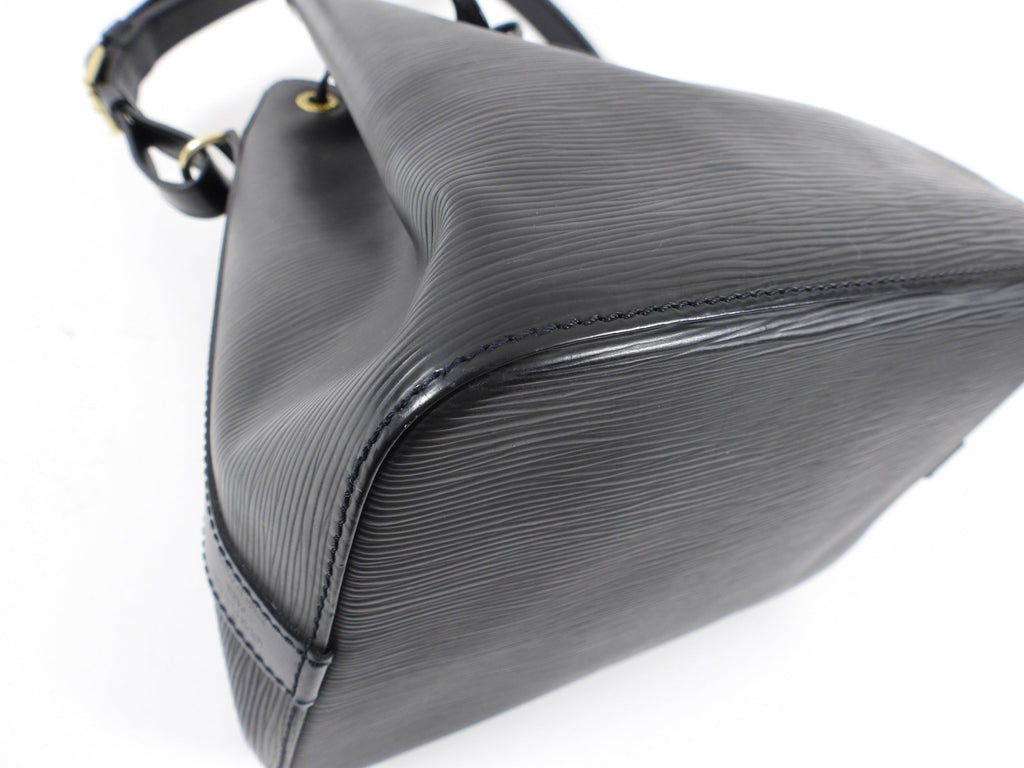 Louis Vuitton Black Epi Leather Noe PM Drawstring Bag