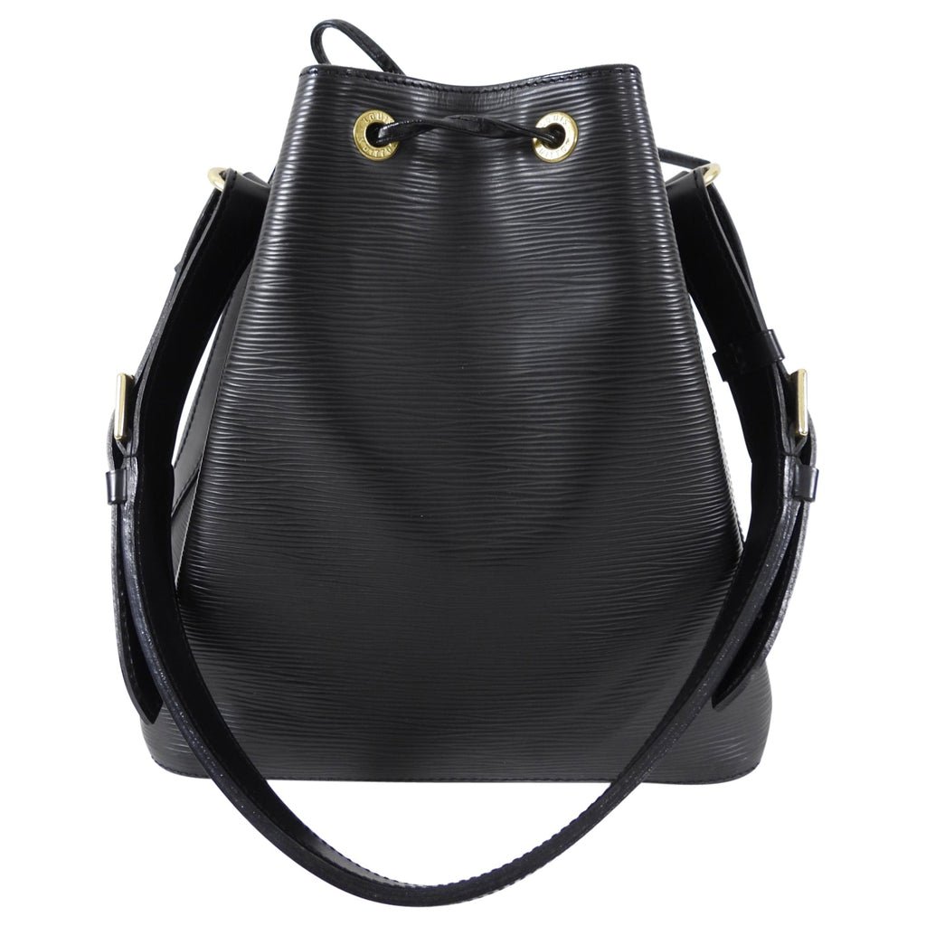 Louis Vuitton Black Epi Leather Noe PM Drawstring Bag