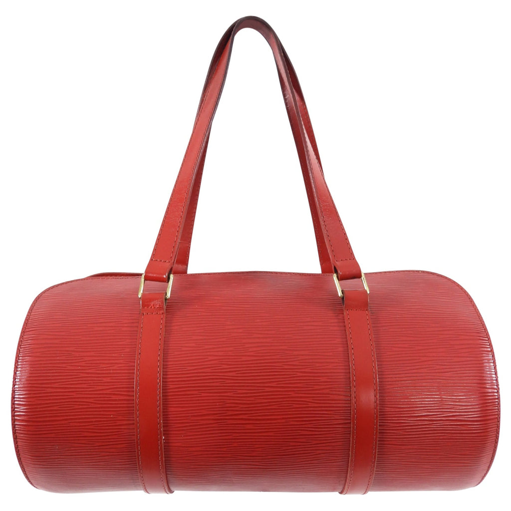Louis Vuitton Red Epi Papillon 30 Bag and Mini Bag Set