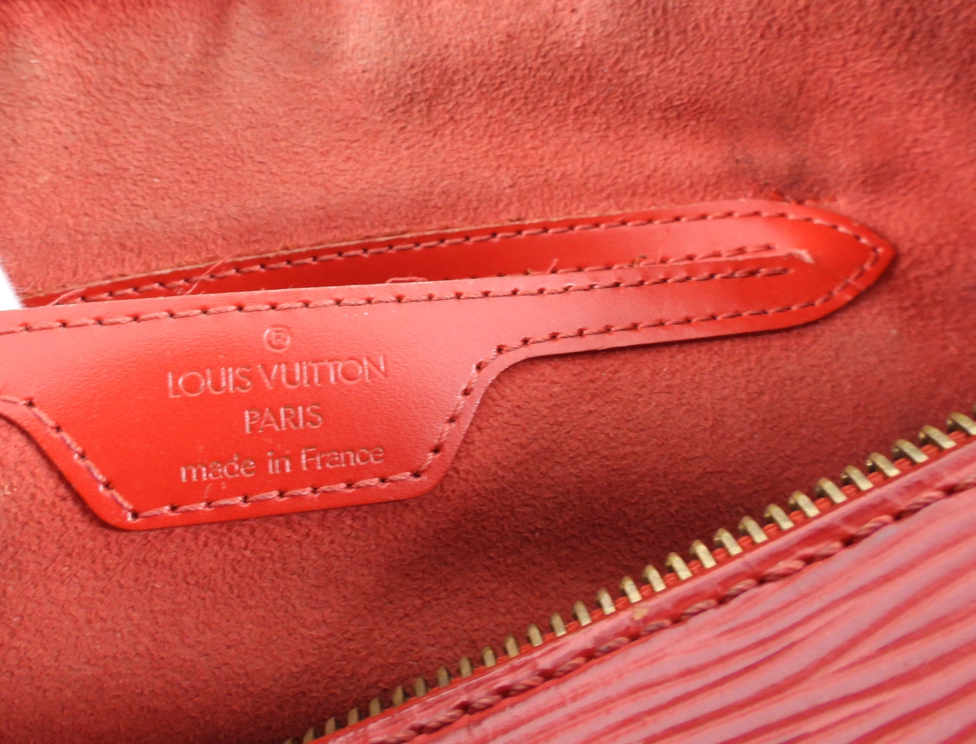 Louis Vuitton Red Epi Papillon 30 Bag and Mini Bag Set