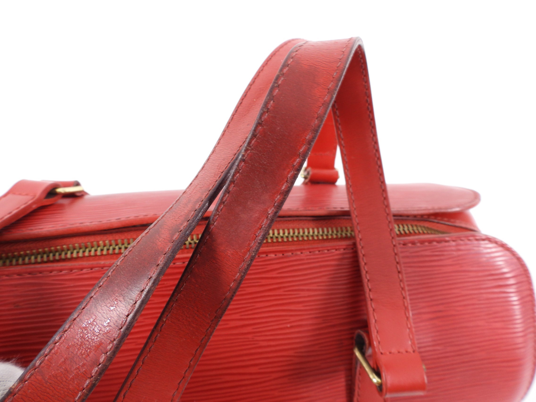 Louis Vuitton Red Epi Papillon 30 Bag and Mini Bag Set