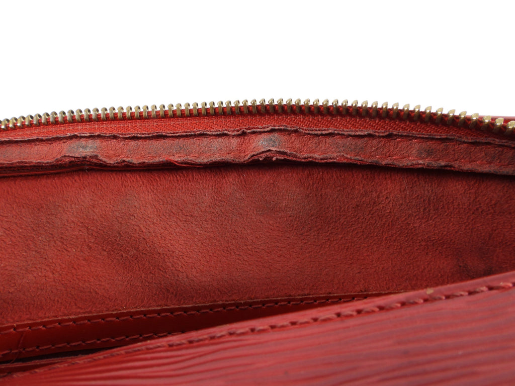 Louis Vuitton Red Epi Papillon 30 Bag and Mini Bag Set