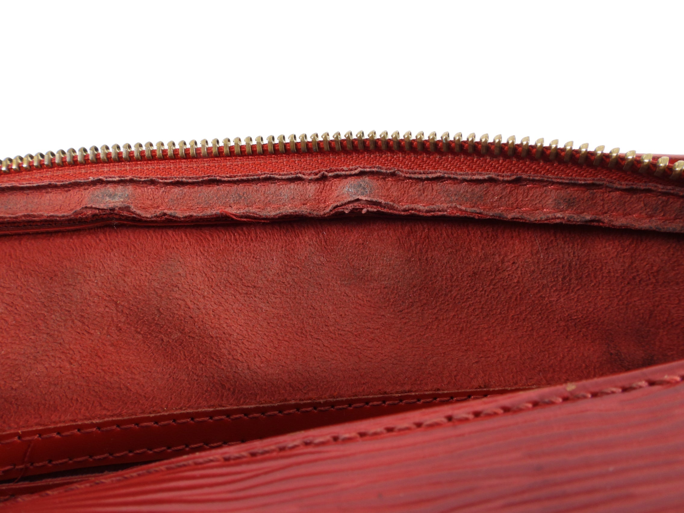 Louis Vuitton Red Epi Papillon 30 Bag and Mini Bag Set