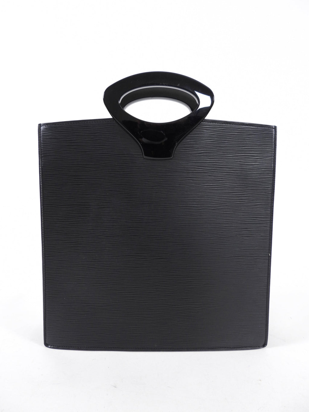 Louis Vuitton Vintage 1999 Black Epi Ombre Small Square Tote Bag