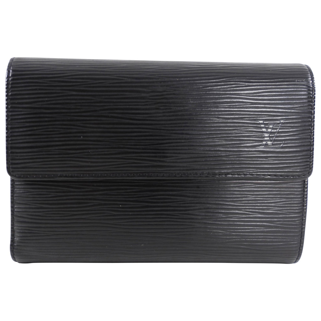 Louis Vuitton Black Vintage Epi Wallet