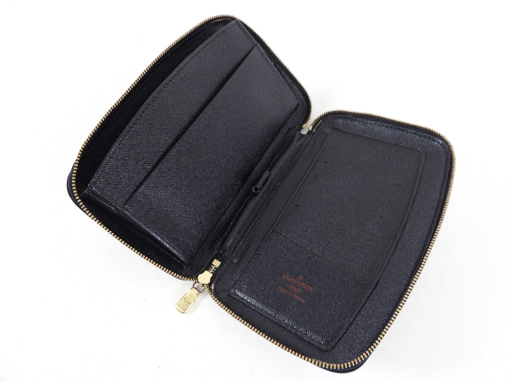 Louis Vuitton Black Epi Geode Zip Organizer Wallet