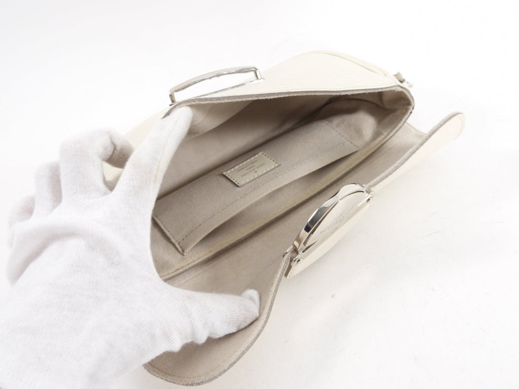 Louis Vuitton Ivory Epi Montagne Pochette Bag