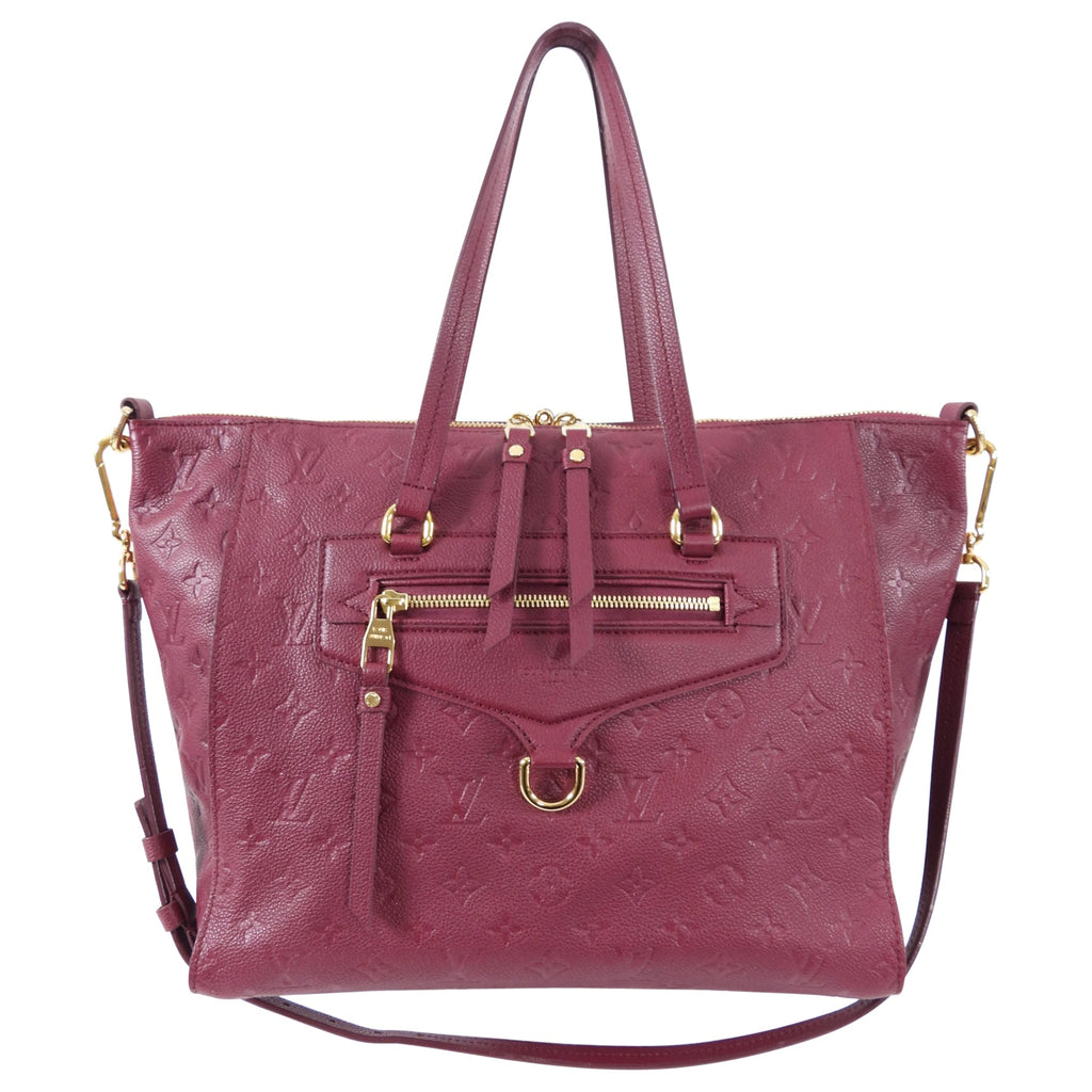 Louis Vuitton Lumineuse PM Monogram Empreinte Raspberry Two-Way Shoulder Bag