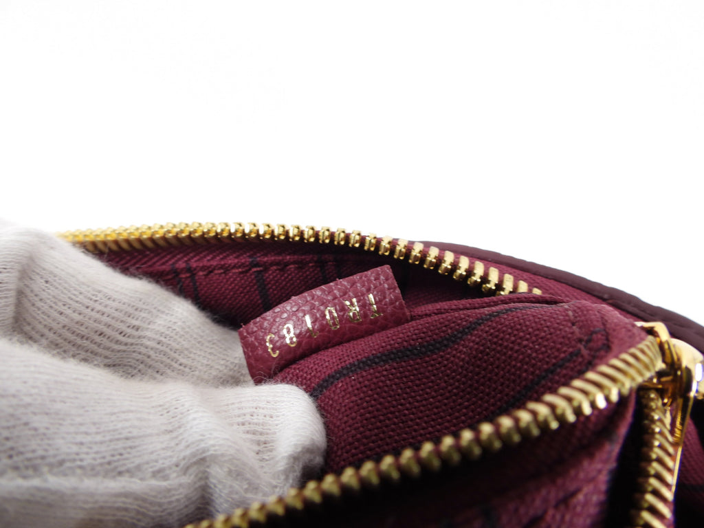 Louis Vuitton Lumineuse PM Monogram Empreinte Raspberry Two-Way Shoulder Bag
