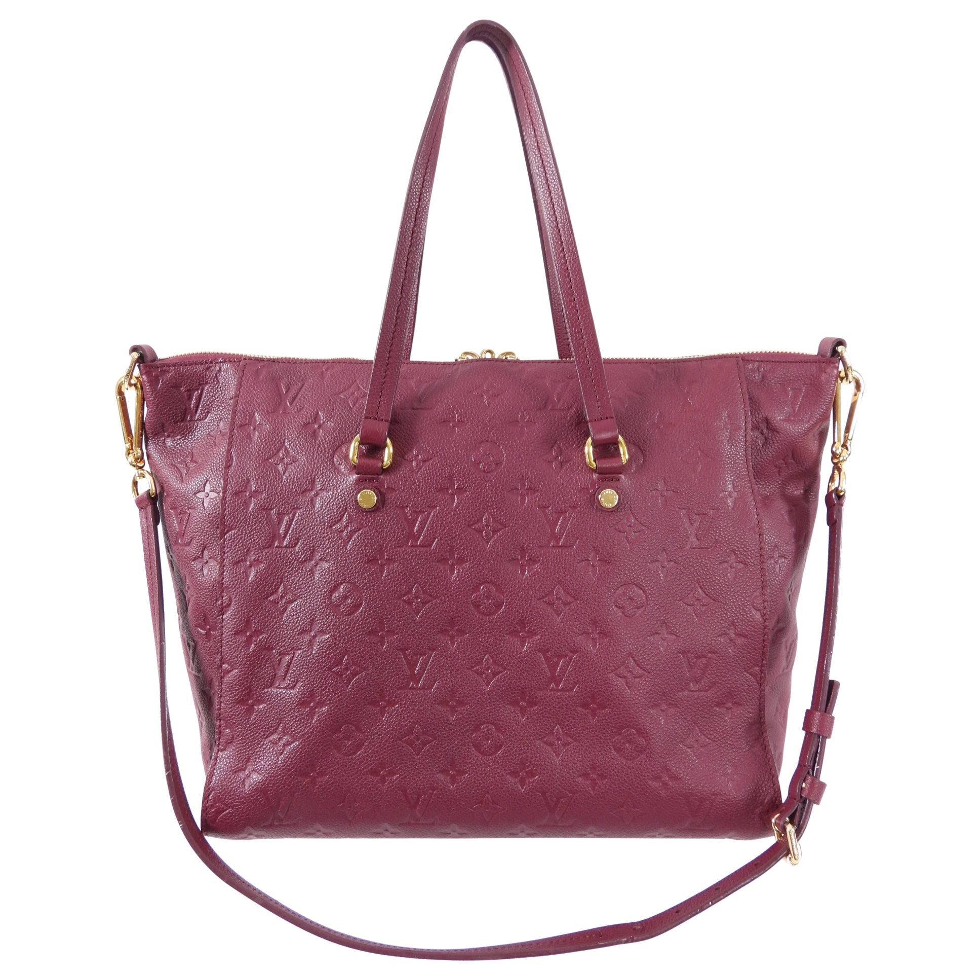 Louis Vuitton Lumineuse PM Monogram Empreinte Raspberry Two-Way Shoulder Bag