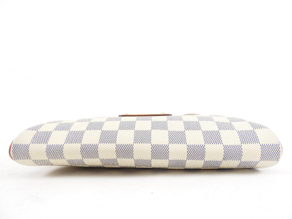 Louis Vuitton Damier Azur Eva Pochette Crossbody Bag