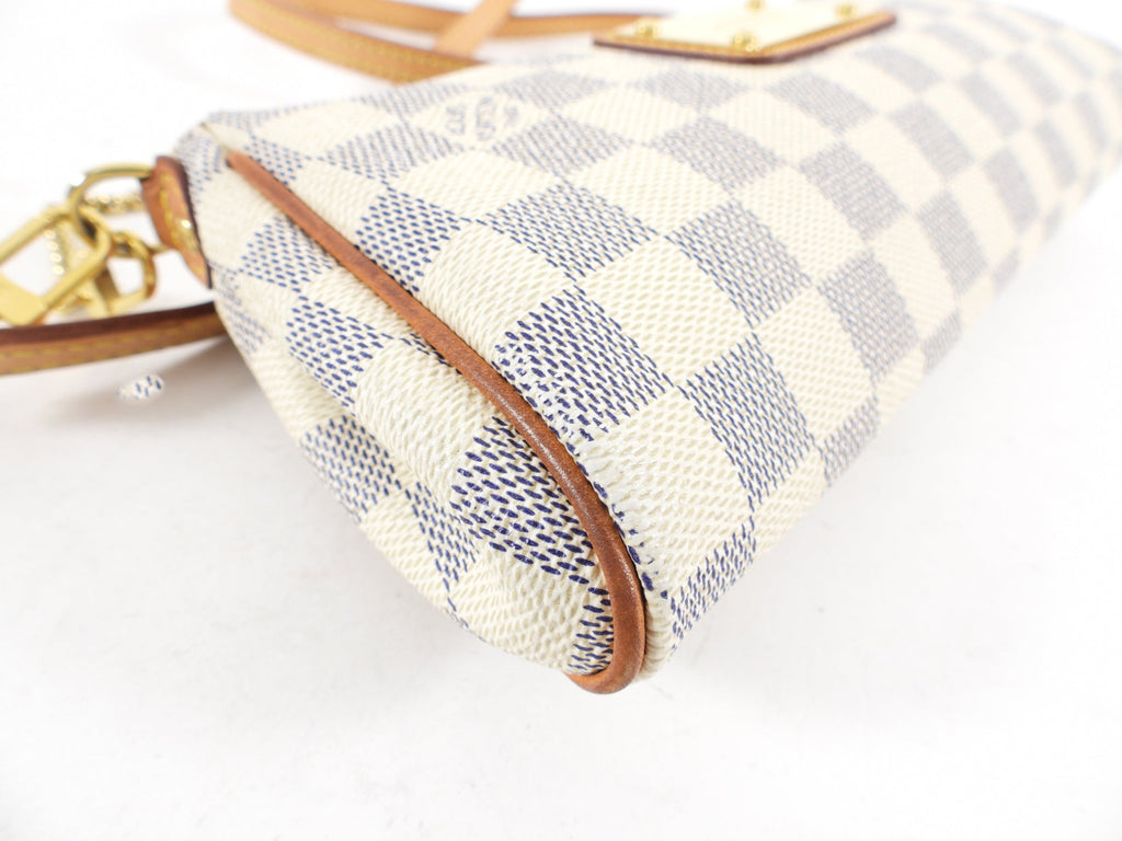 Louis Vuitton Damier Azur Eva Pochette Crossbody Bag