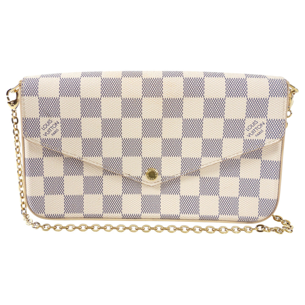 Louis Vuitton Damier Azur Felicie Pochette Crossbody Bag