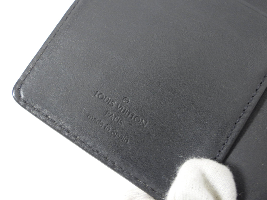 Louis Vuitton Grey Monogram Vernis Slim Vertical Wallet