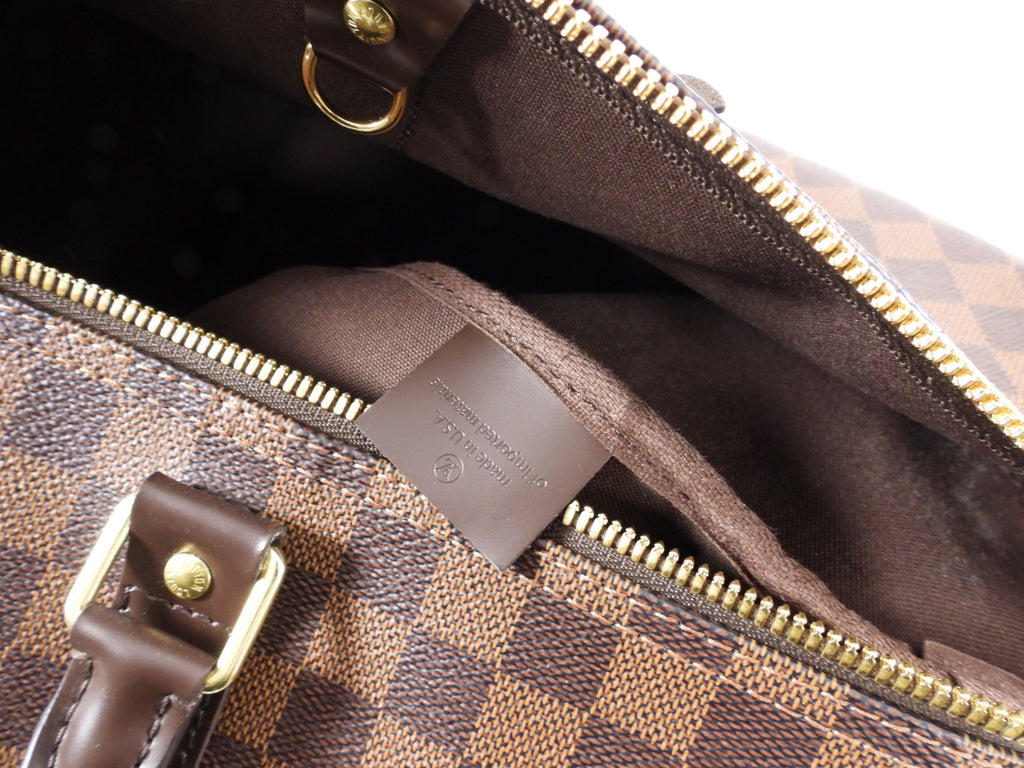 Louis Vuitton Damier Ebene Travel Duffle Bag Keepall 55