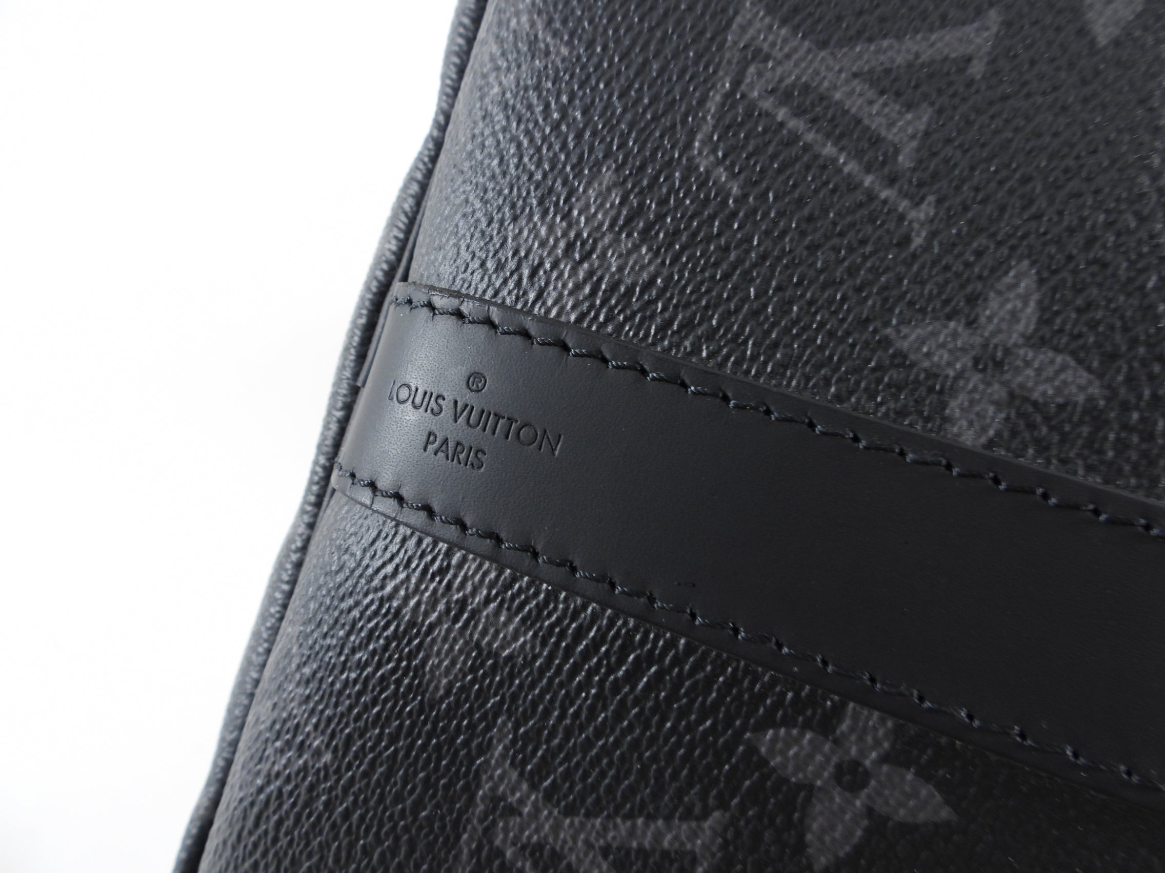 Louis Vuitton Monogram Eclipse Keepall Bandouliere 45 Duffle Bag