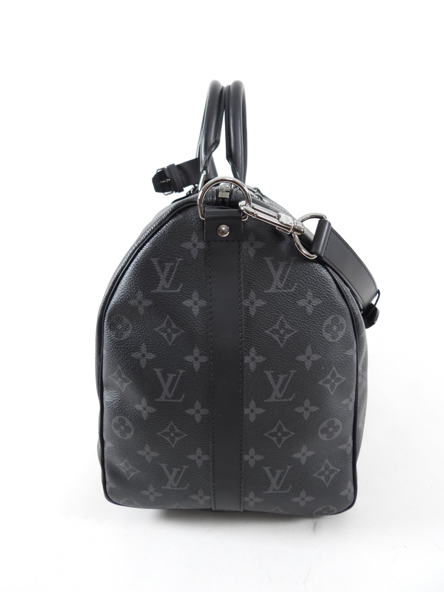 Louis Vuitton Monogram Eclipse Keepall Bandouliere 45 Duffle Bag