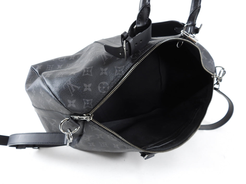 Louis Vuitton Monogram Eclipse Keepall Bandouliere 45 Duffle Bag