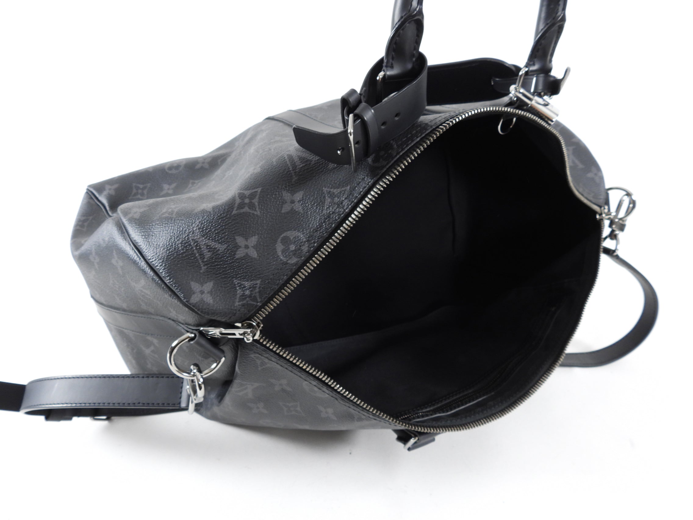 Louis Vuitton Monogram Eclipse Keepall Bandouliere 45 Duffle Bag