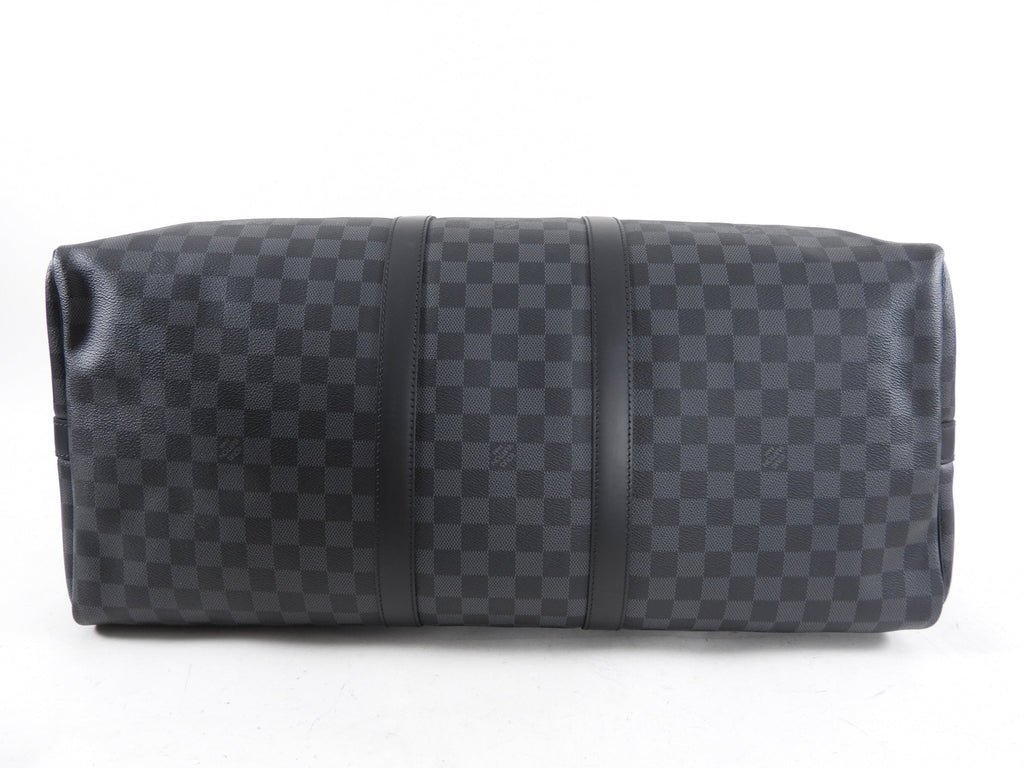 Louis Vuitton Keepall 55 Bandouliere Damier Graphite Travel Duffle Bag