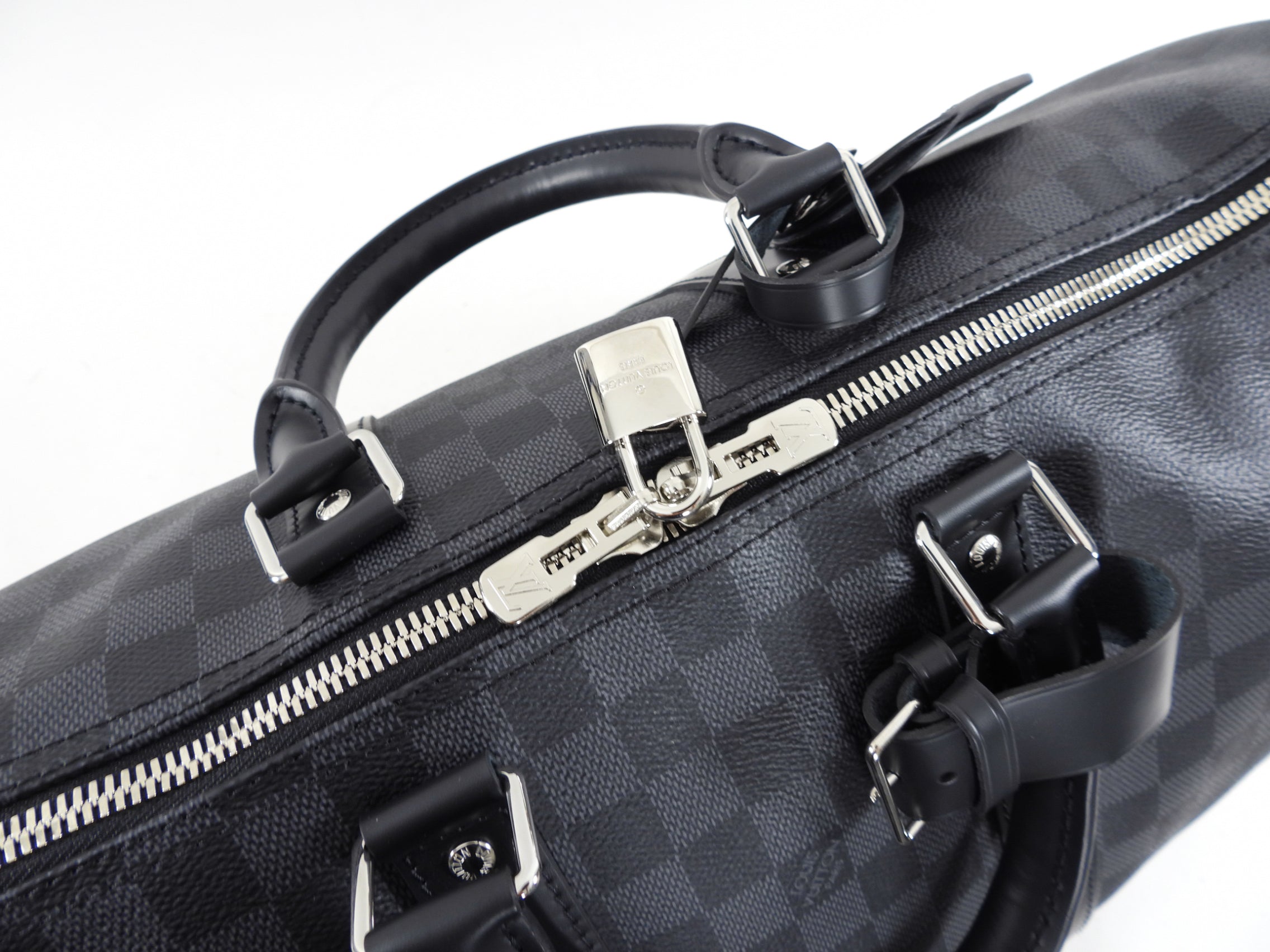 Louis Vuitton Damier Graphite Keepall 45 Bandouliere Duffle Bag