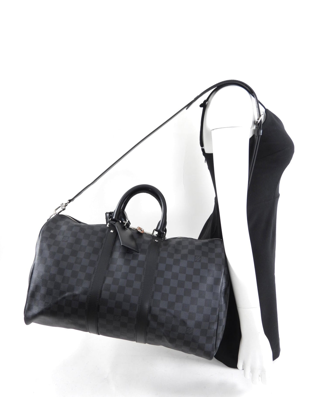 Louis Vuitton Damier Graphite Keepall 45 Bandouliere Duffle Bag