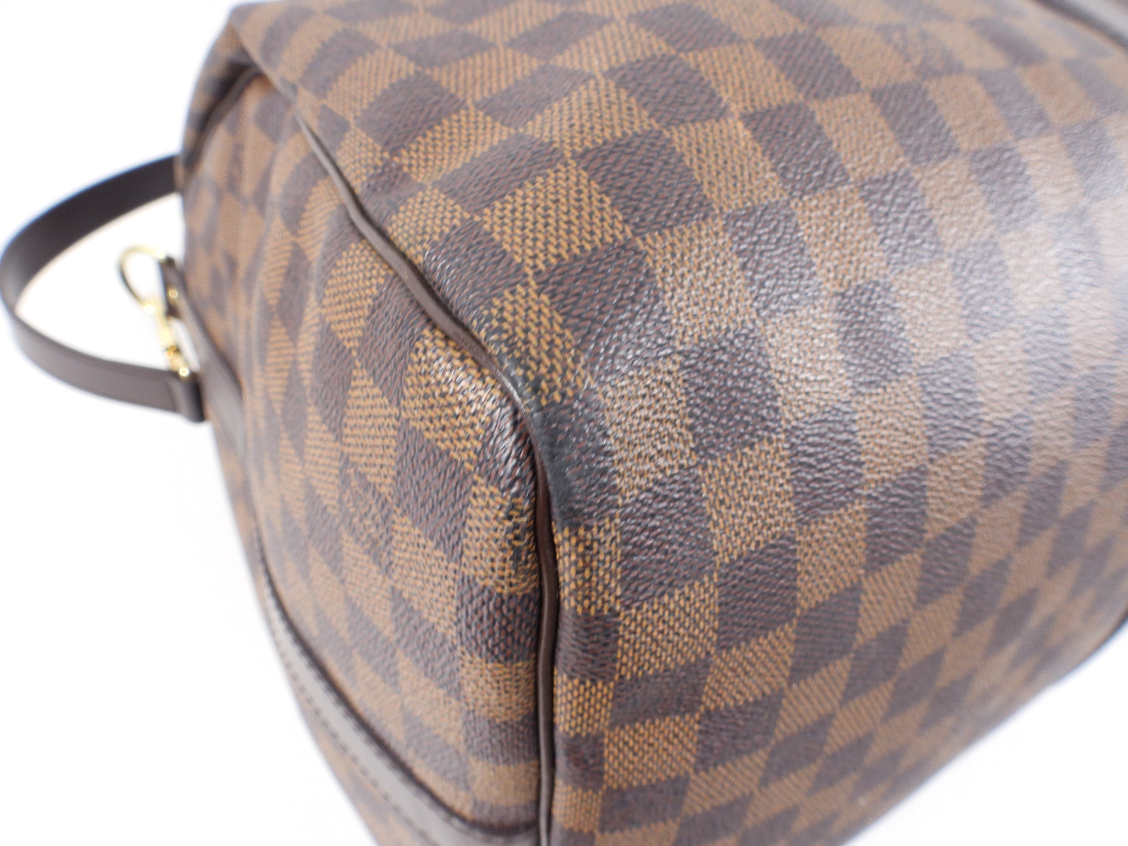 Louis Vuitton Damier Ebene Keepall 55 Bandouliere Travel Duffle Bag