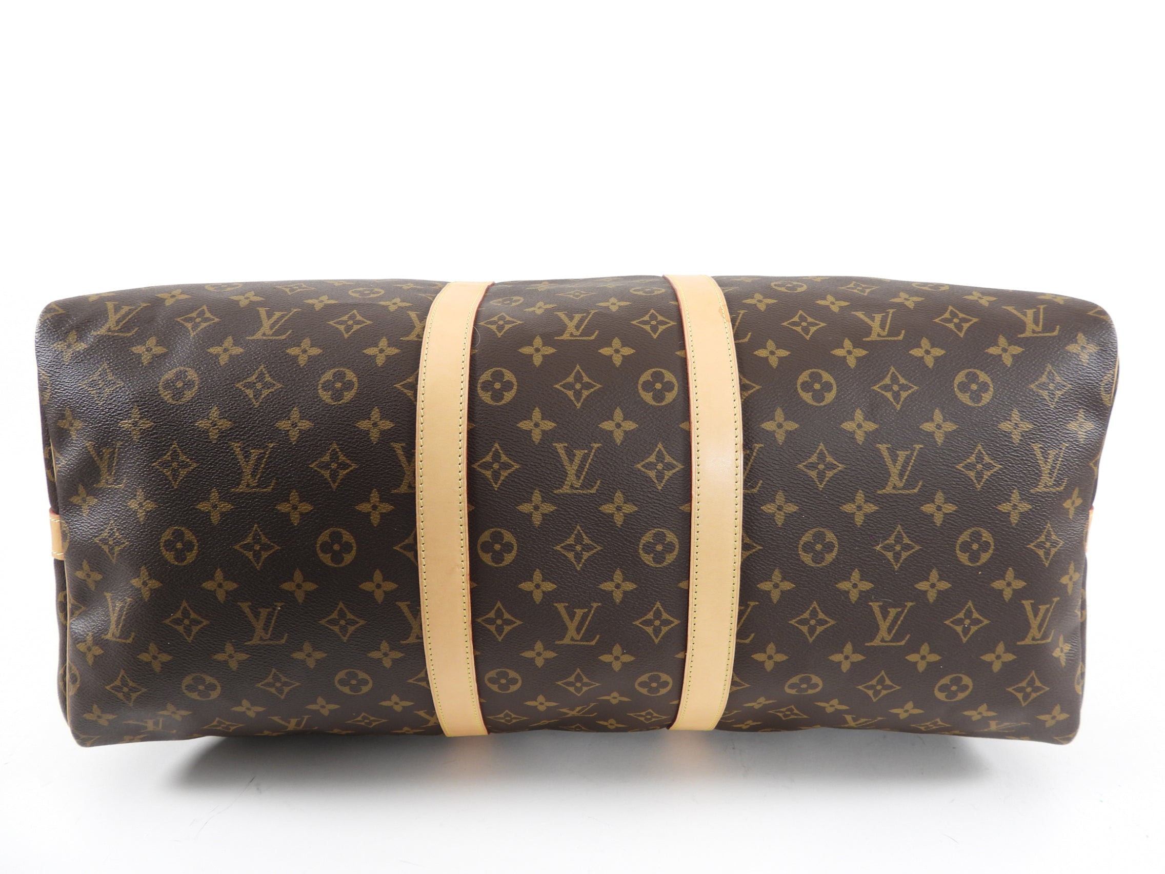 Louis Vuitton Monogram Canvas Keepall 55 Bandouliere Travel Duffle Bag