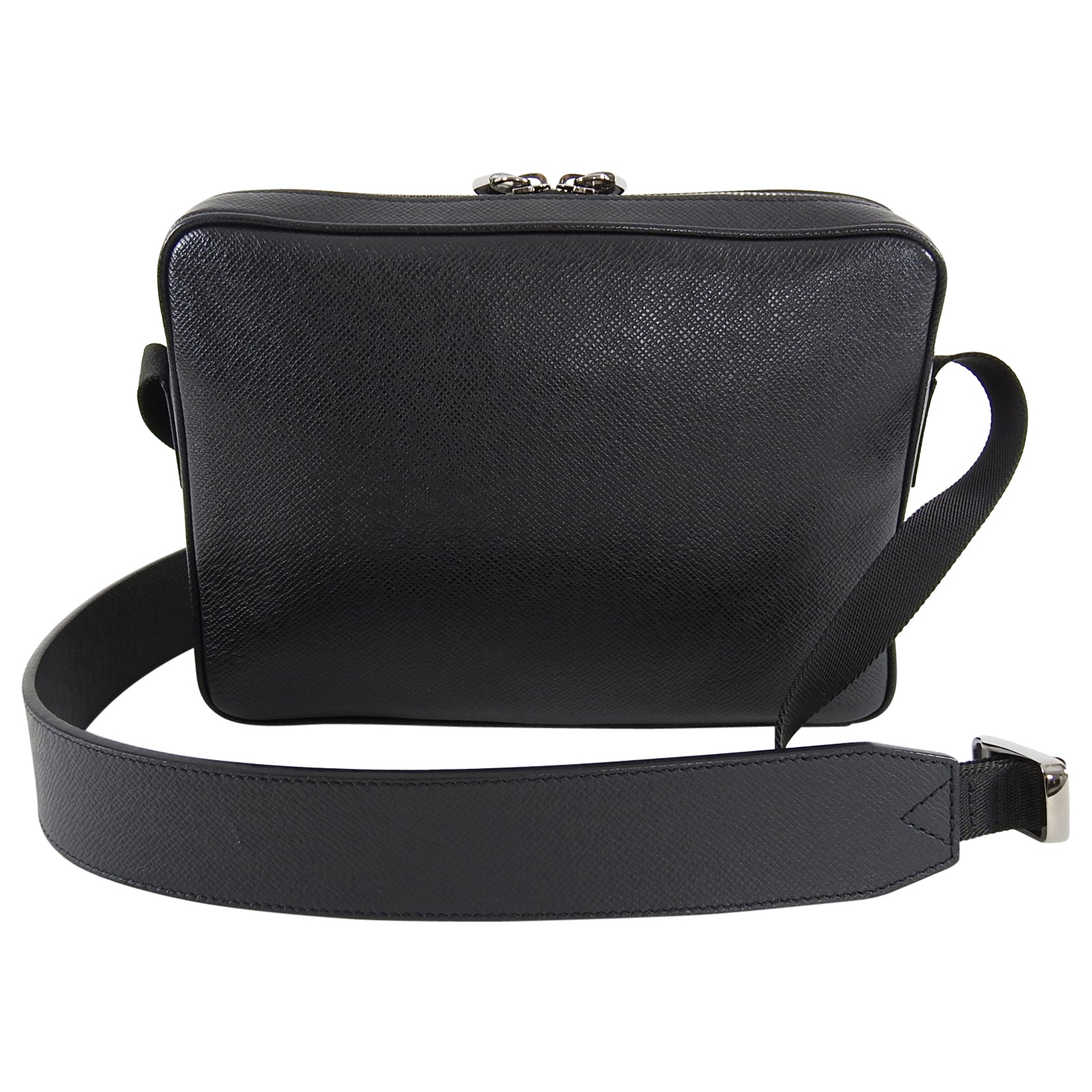 Louis Vuitton Spring 2018 Kim Jones Black Leather Messenger Bag