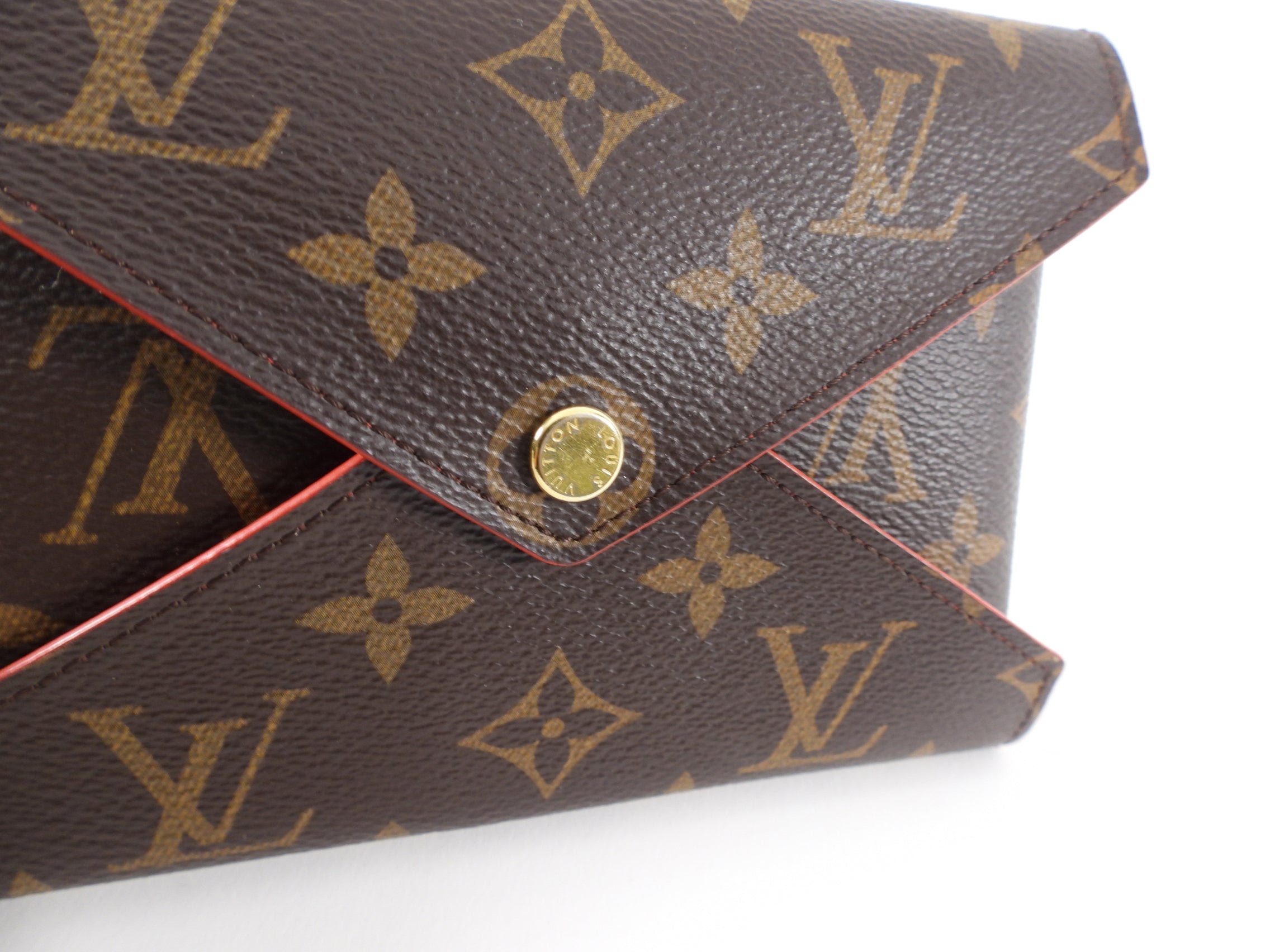 Louis Vuitton Monogram Canvas and Red Medium Kirigami Pouch