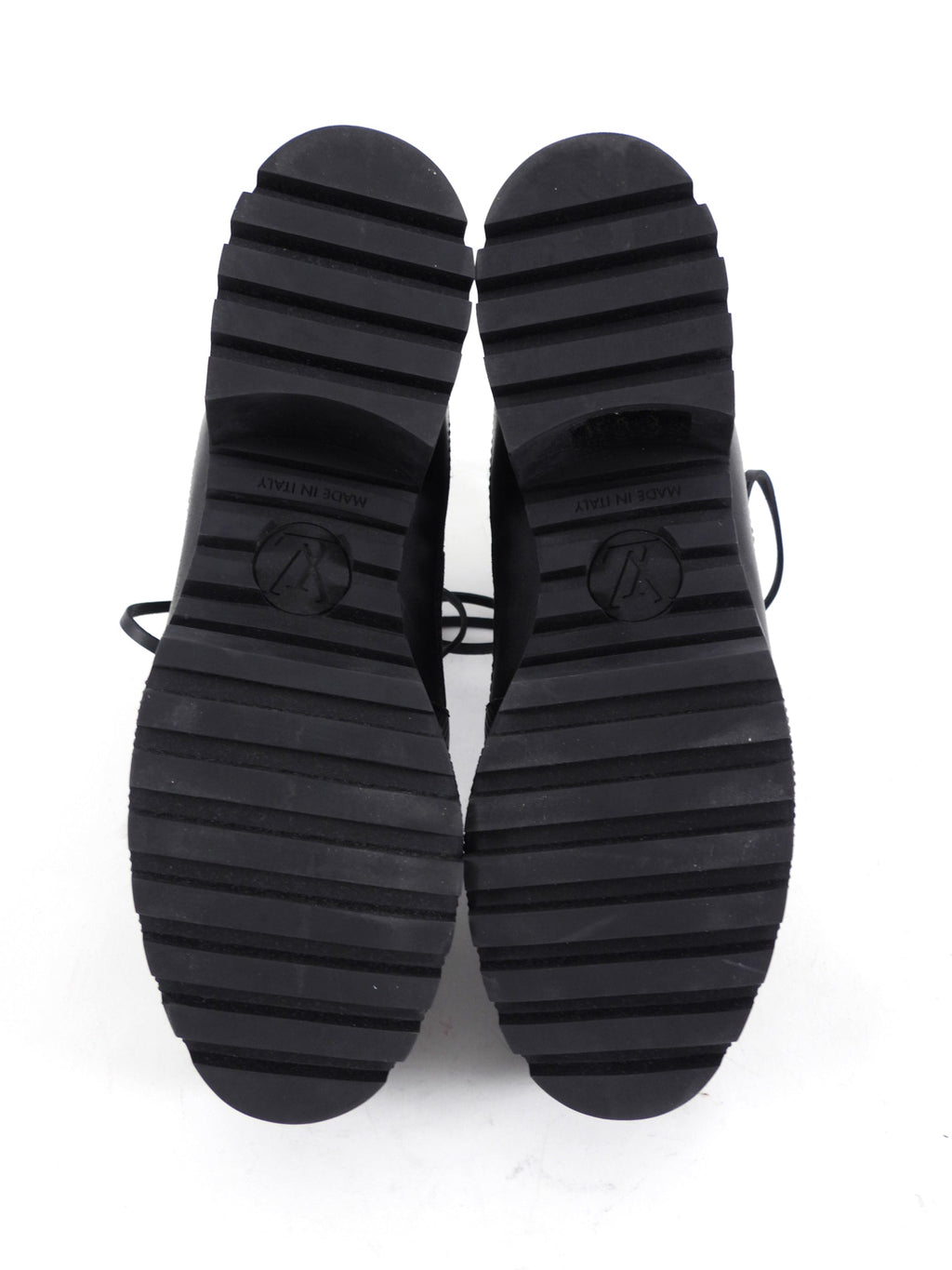 Louis Vuitton Black and White 1854 Brocade Laureate Platform Desert Boot - 36